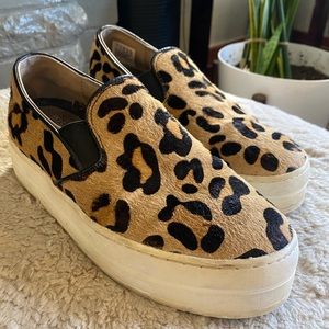 Skechers Street ✨ Platform Leopard Print Sneakers